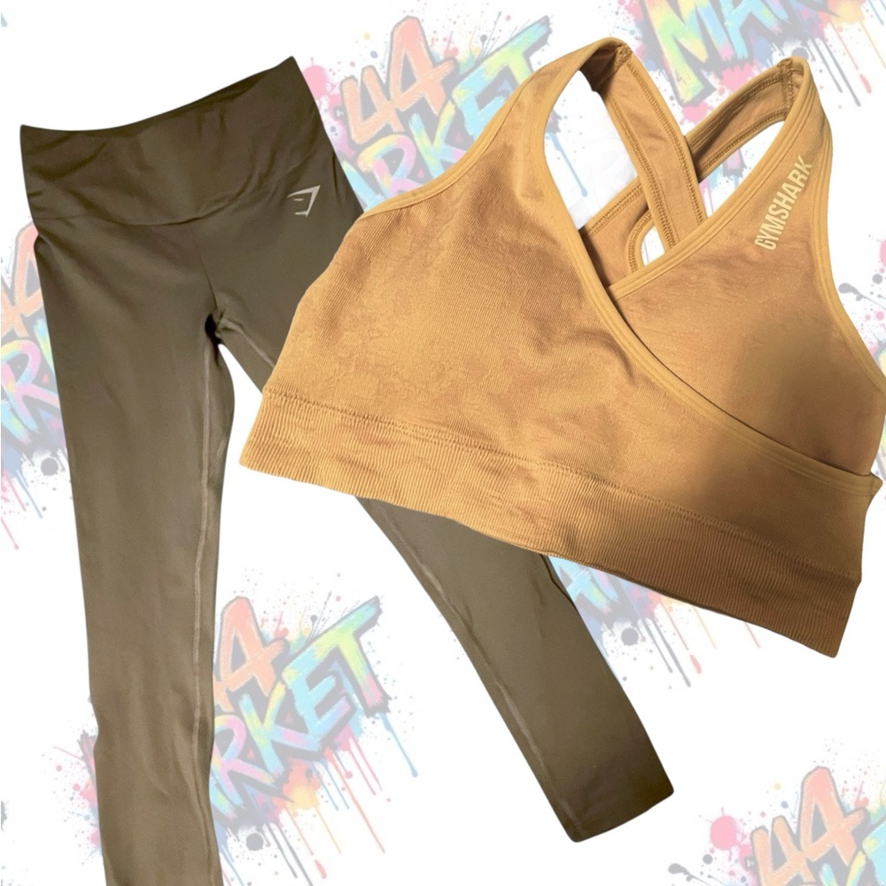 Gymshark pink Sports Bra and Leggings Set
